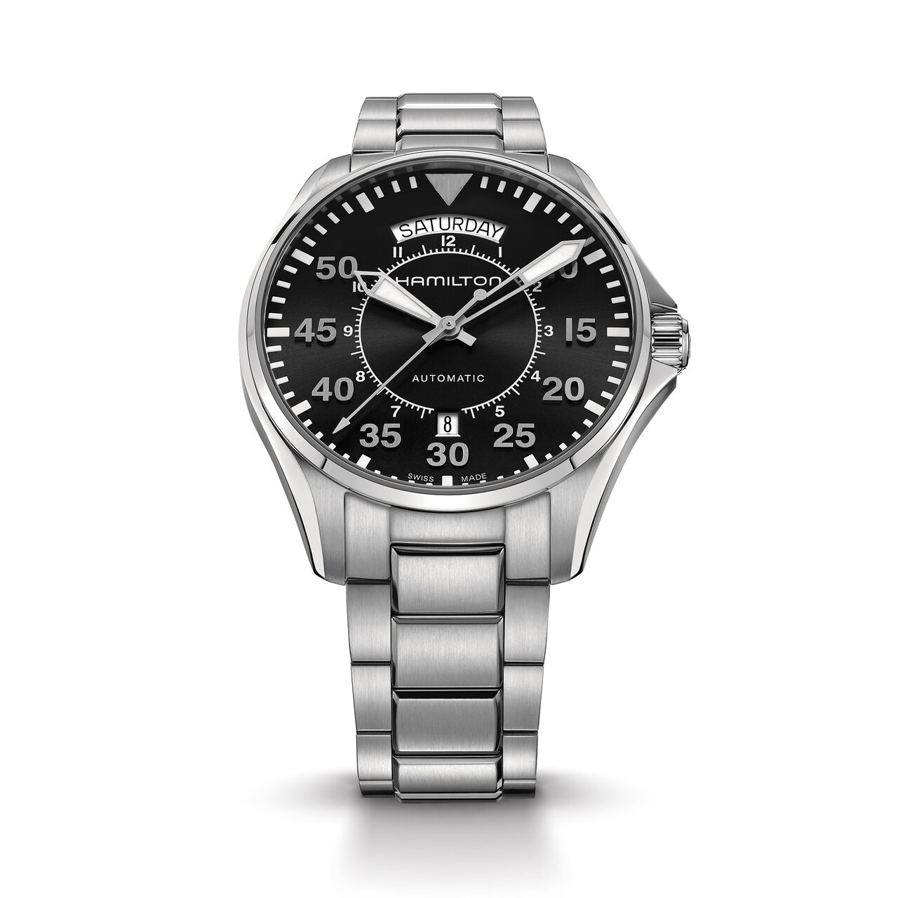 Hamilton Khaki Aviation Automatic 42 mm Stainless Steel image number 4